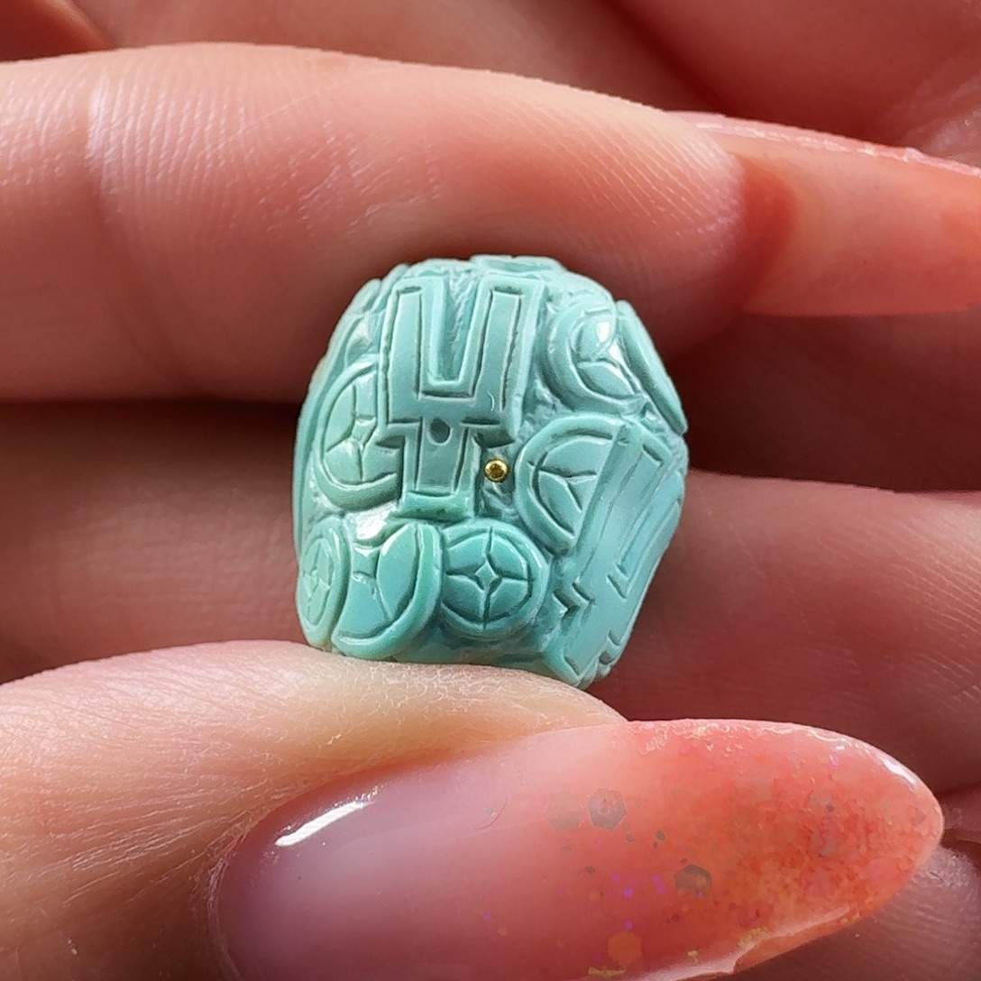 绿松石未镶嵌吊坠(不含链)富甲