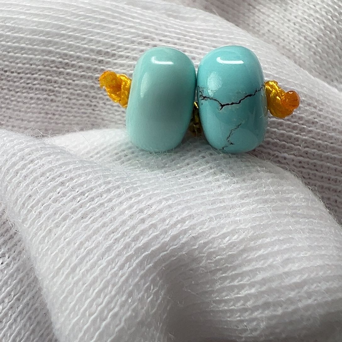 绿松石鼓珠未镶嵌