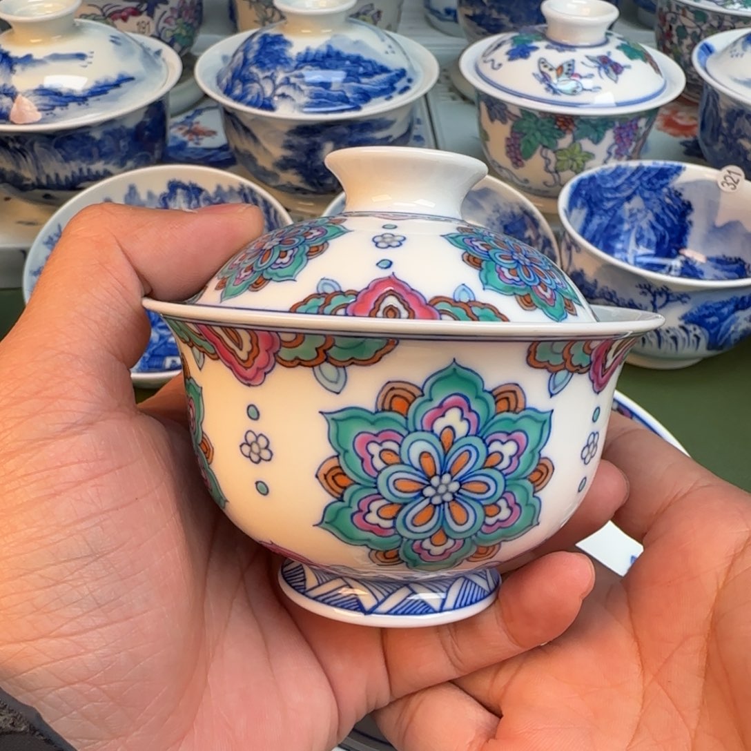 陶纯手工纯手绘茶具324