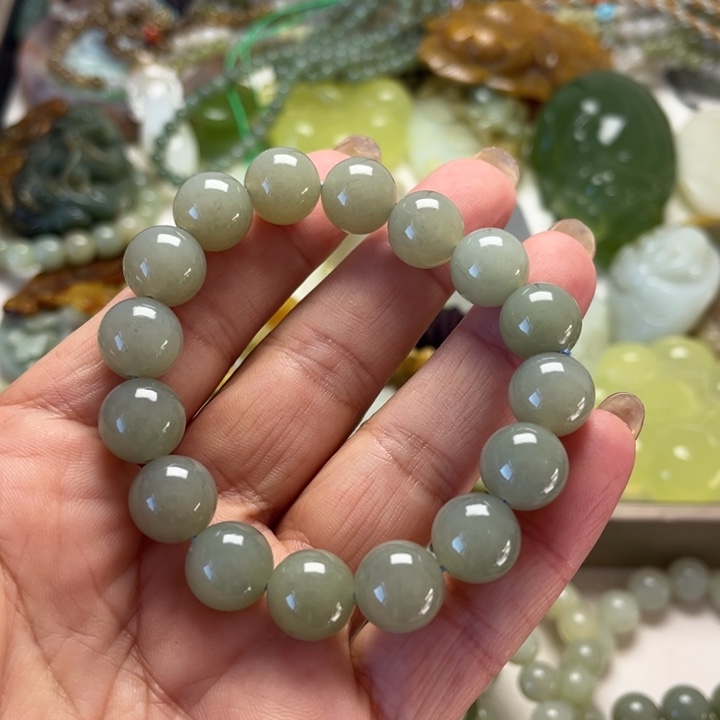 和田玉未镶嵌手链