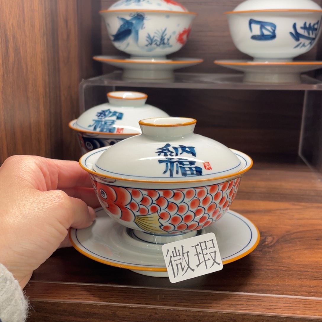 微瑕釉下彩纯手绘