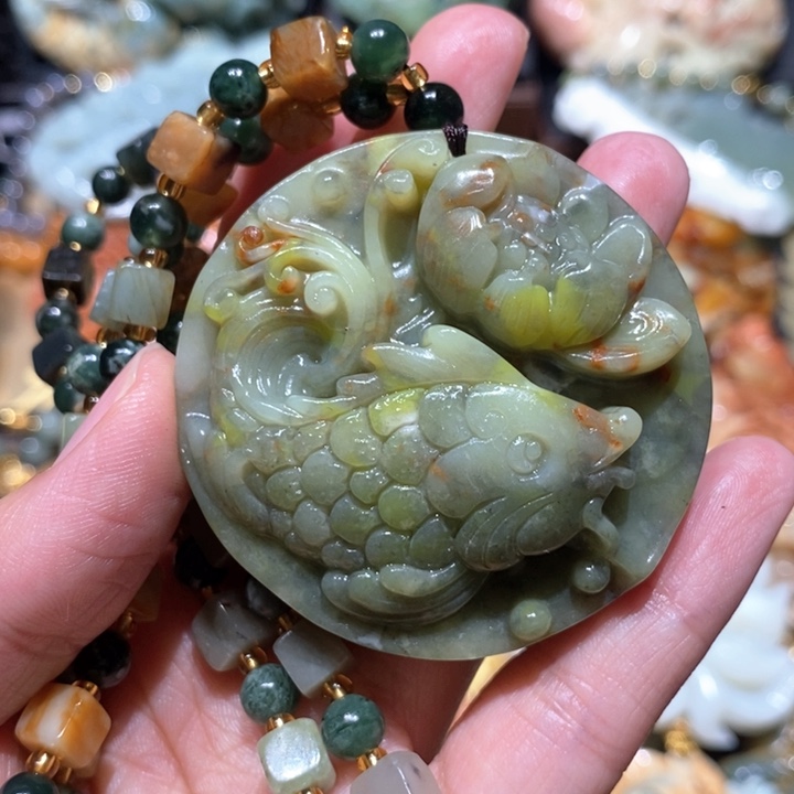 岫玉毛衣链未镶嵌