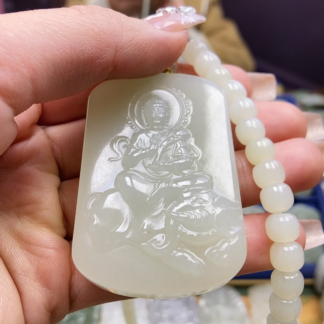 和田玉颈饰未镶嵌꧁****