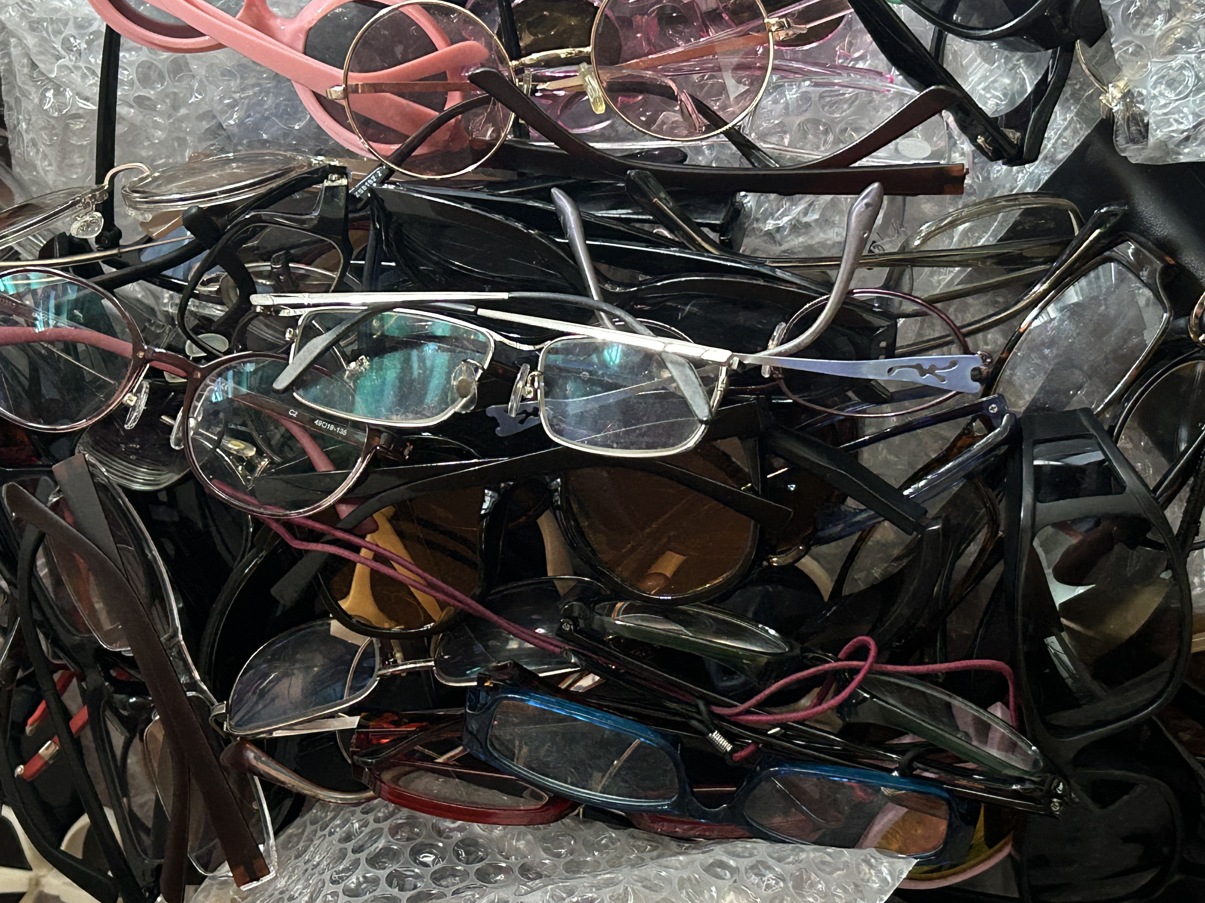 中古日本全框半老花男女通用复古墨镜眼镜架透明镜框眼镜框黑色