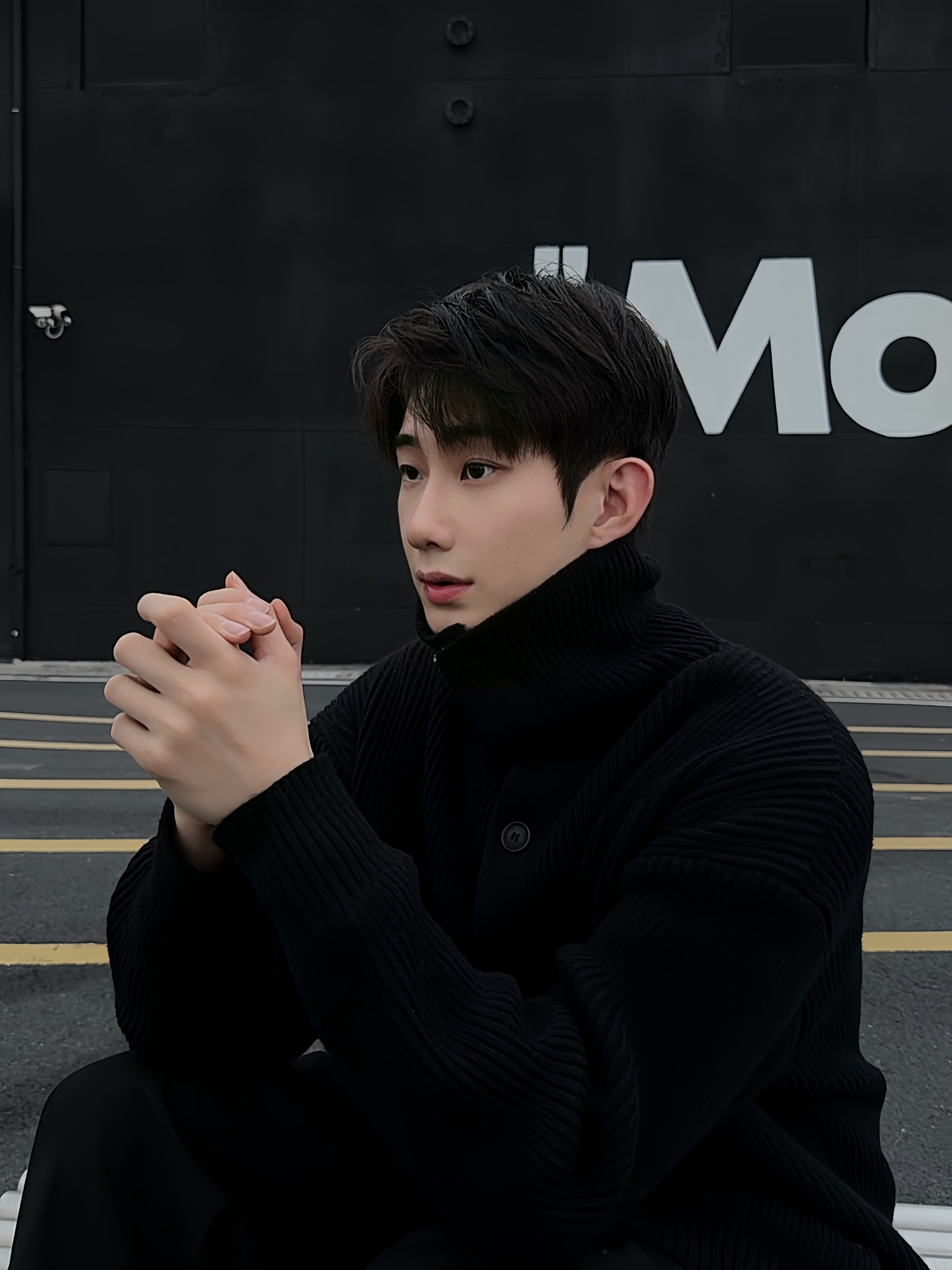 重磅春秋外套男潮牌高领纽扣开衫毛衣休闲宽松百搭长袖男女美拉德