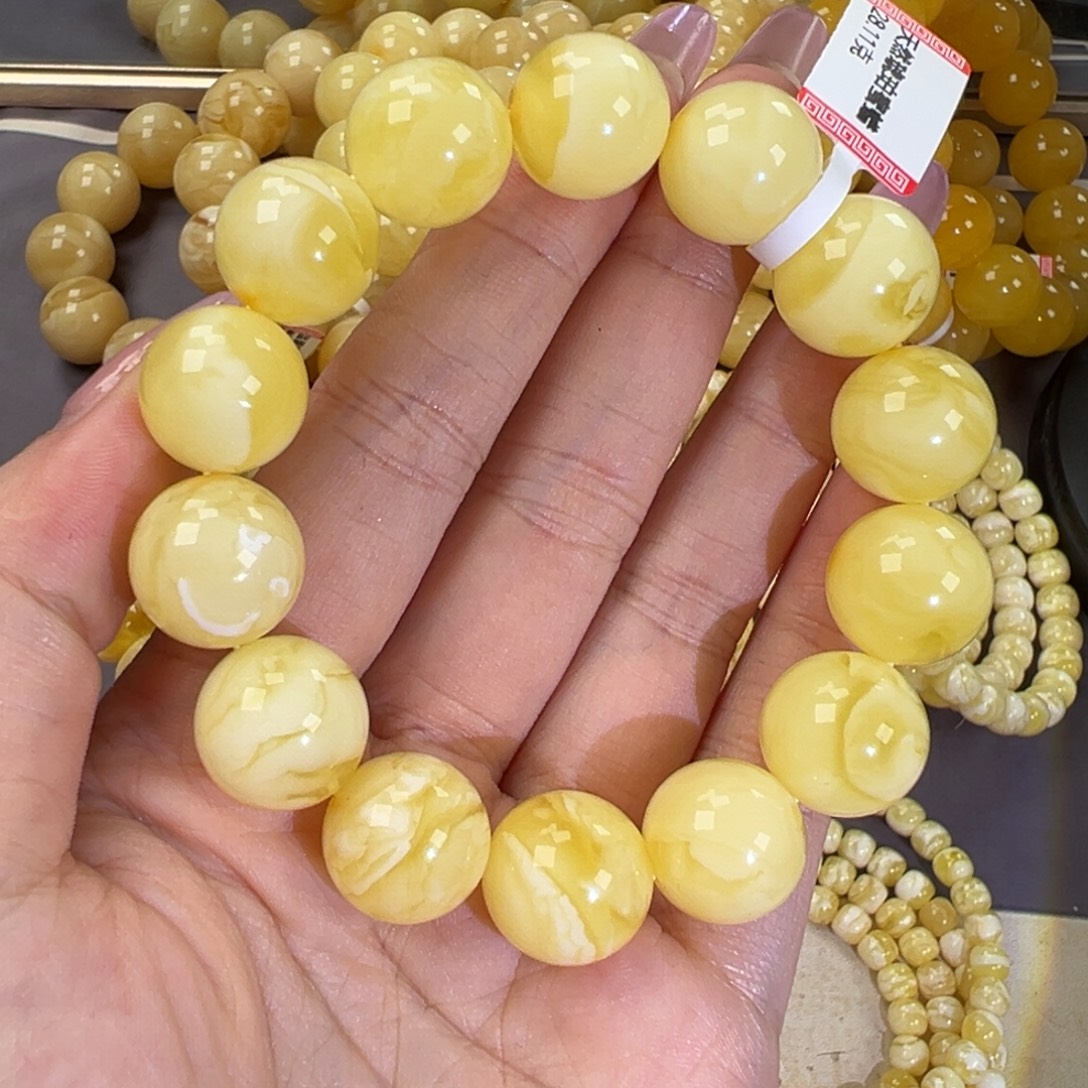 未镶嵌琥珀手链28.2妖花