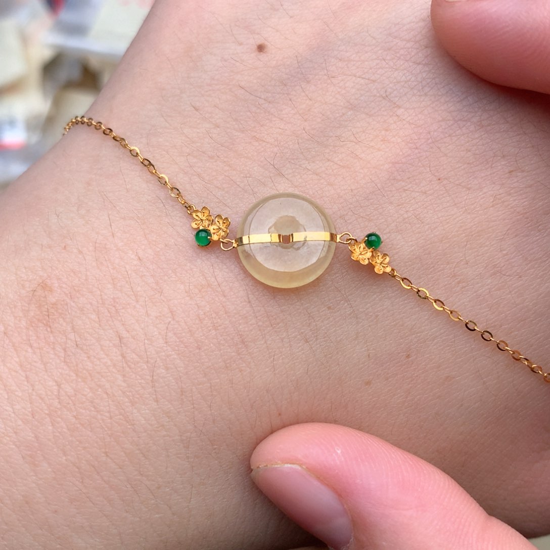 【闪购商品】18K金镶嵌挂件翡翠一