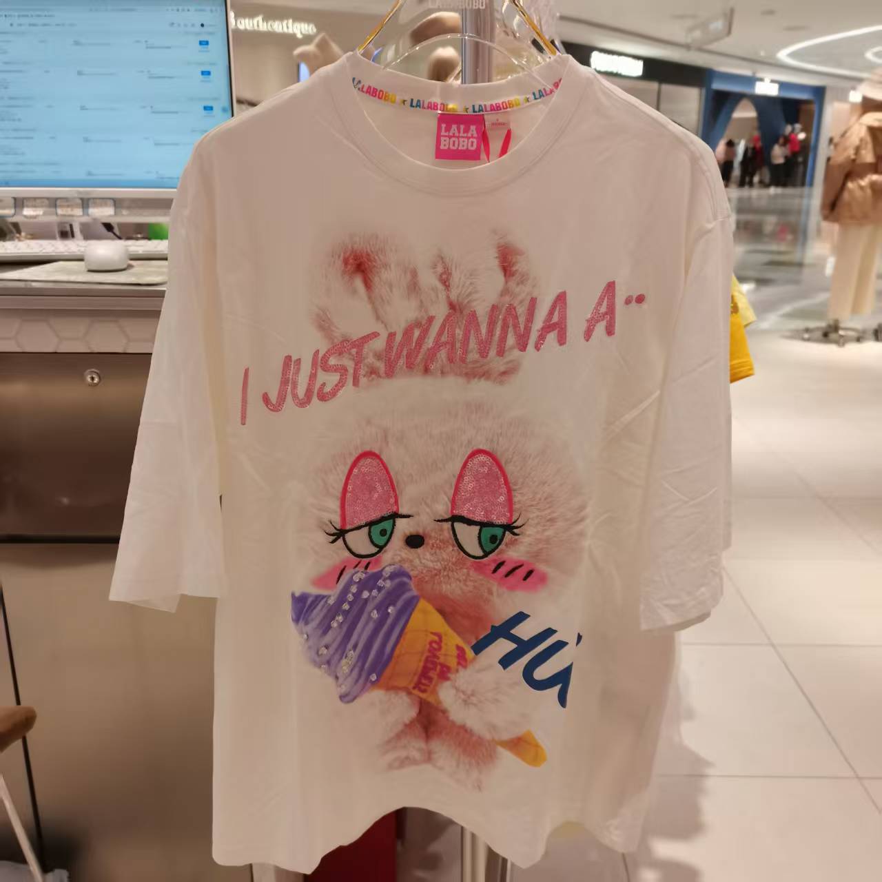 南京【微瑕不退不换】LABO可爱兔子短袖T恤L20B-WSDT15