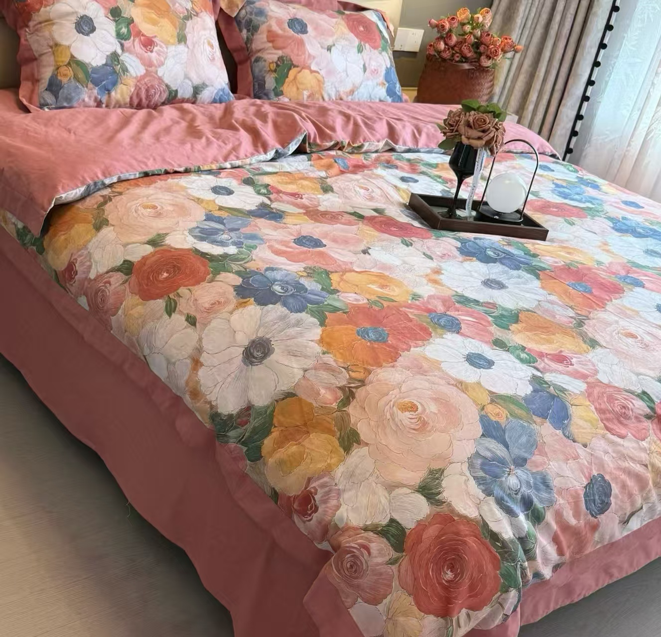 帛纳家纺高支棉磨绒（流光溢彩）宽边工艺   包邮