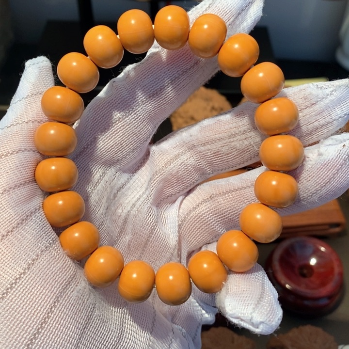 桃核吊坠猴头手串