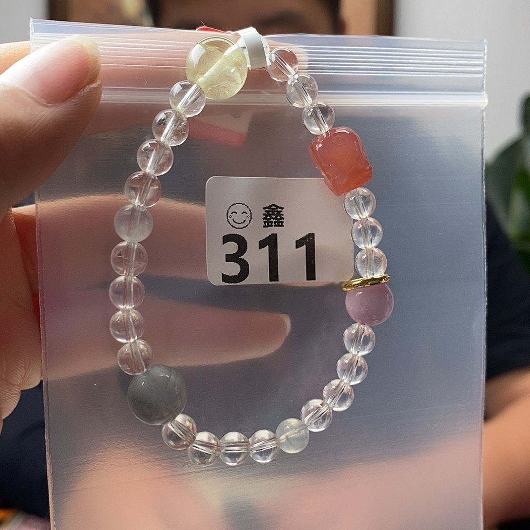 水晶手链未镶嵌多样性发一6