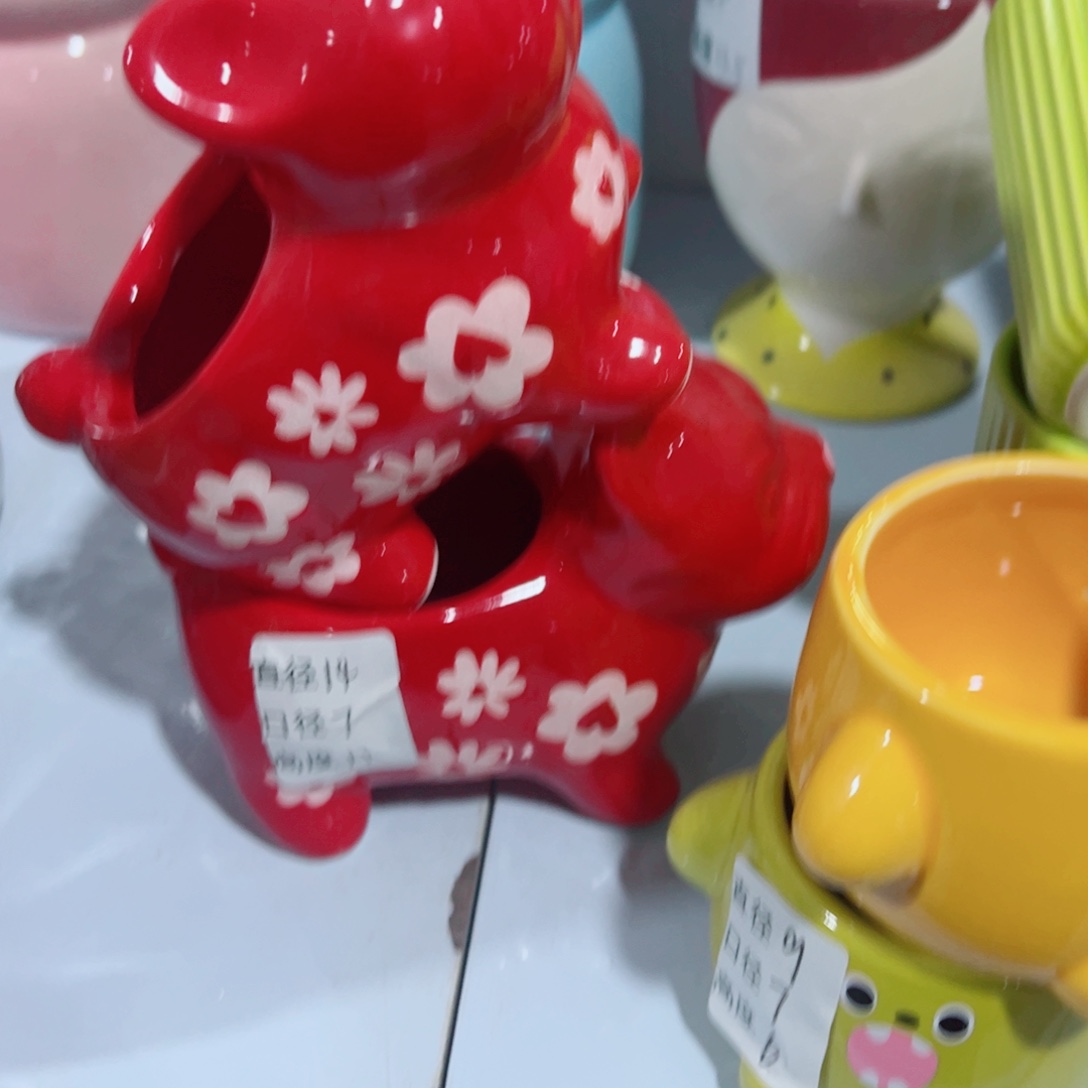 有孔，陶瓷花盆满10米包邮发货