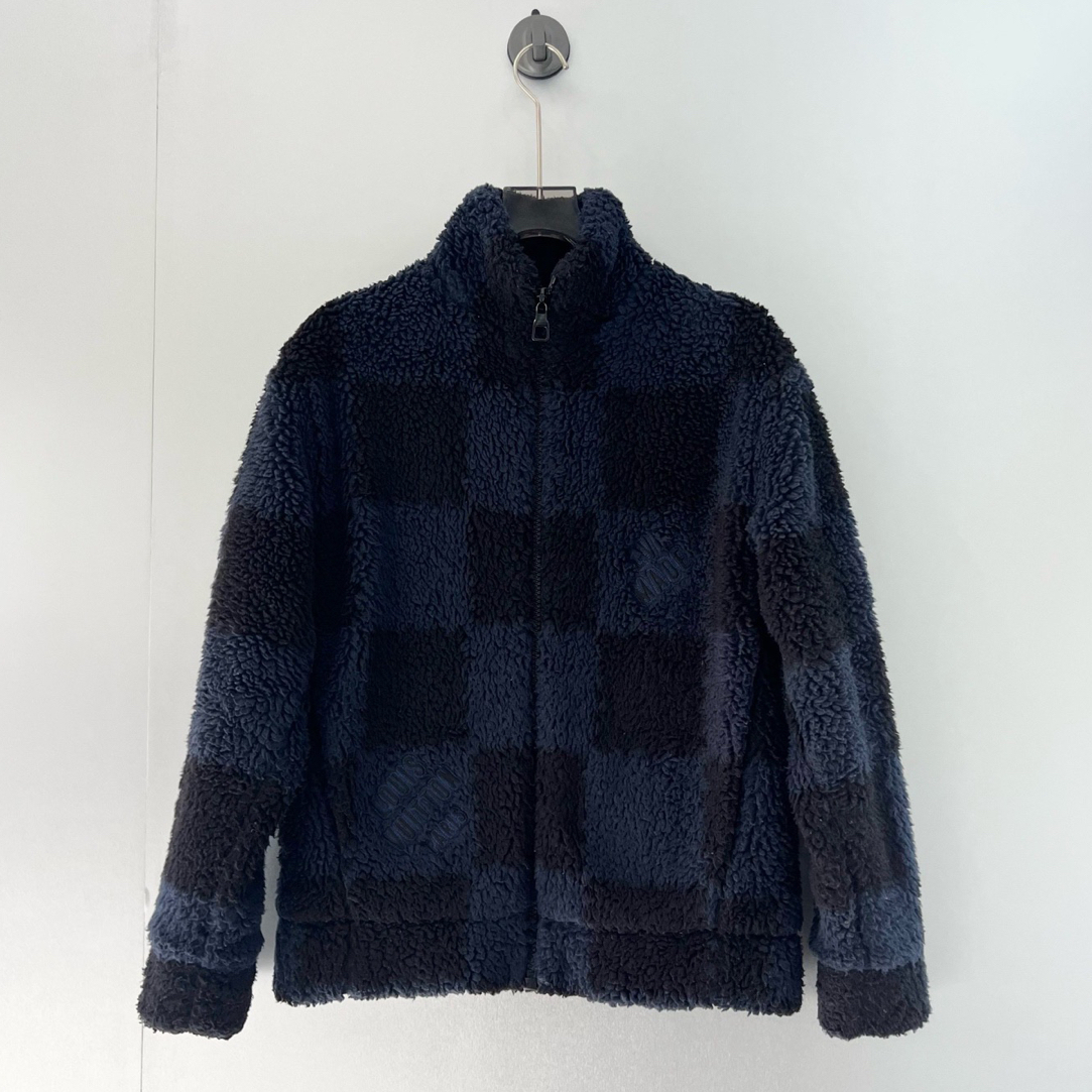 未使用 LouisVuitton/路易威登 羔绒拉链外套/S码/lz2725（北京）