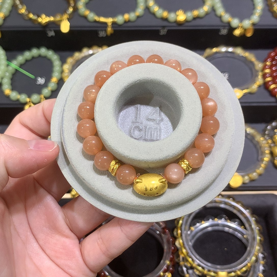 长石玉未镶嵌手串法棍猫