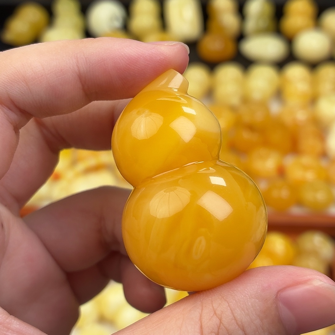 一***华蜜蜡未镶嵌毛衣链蜜蜡