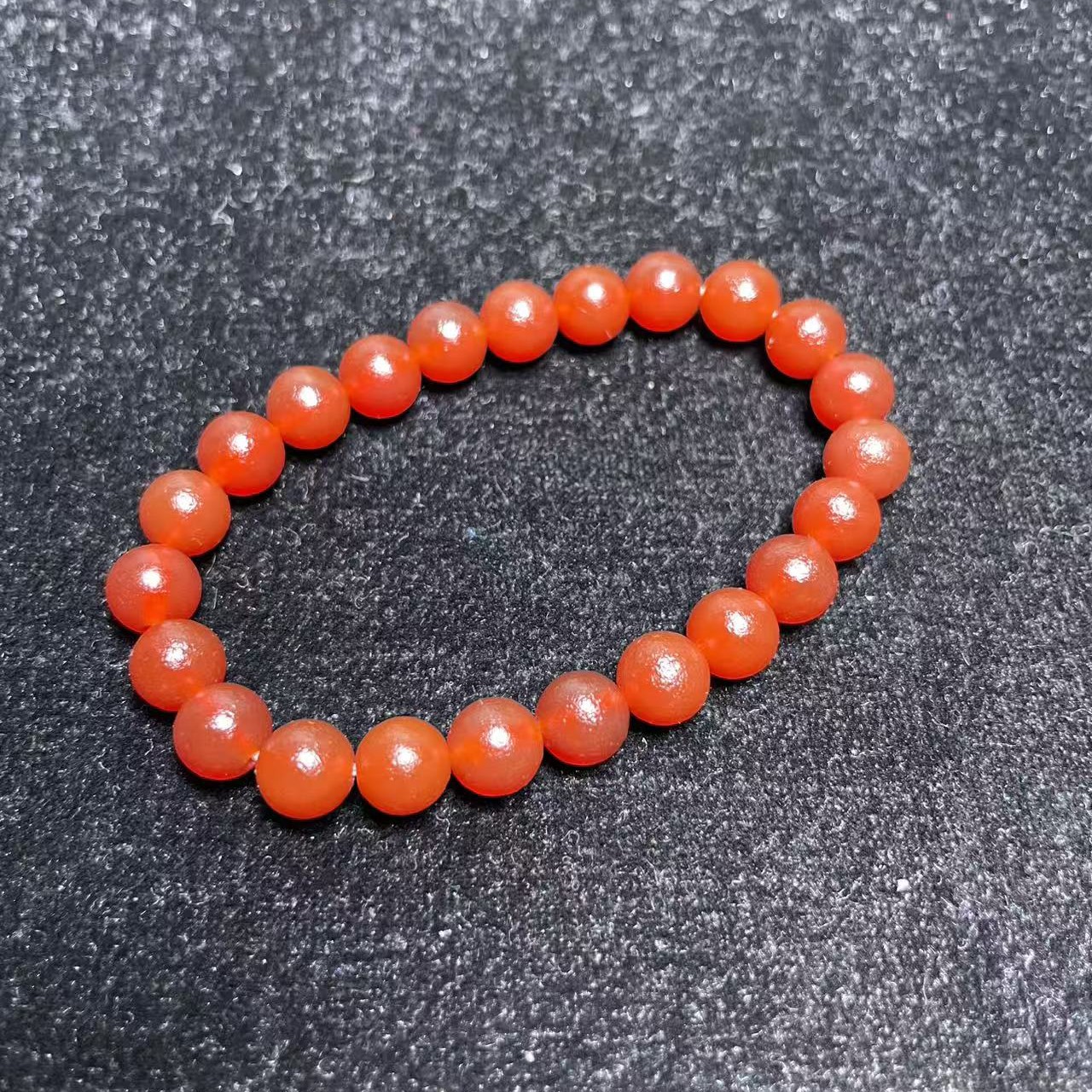 玛瑙手串经典红色鸿运当头