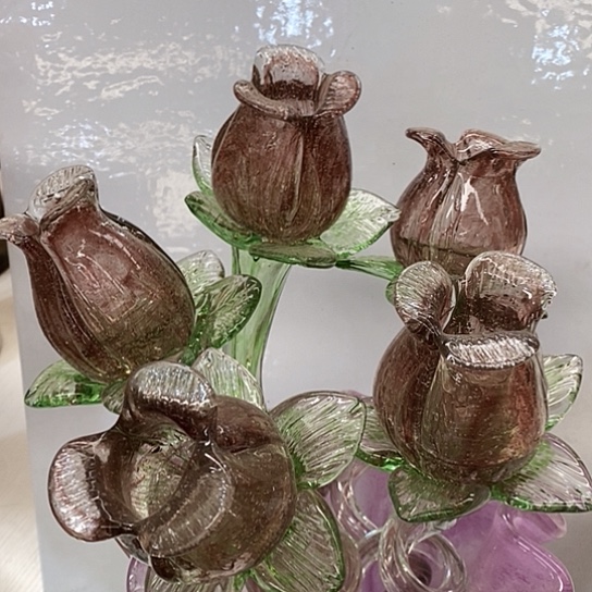 琉璃花瓶高45直径8