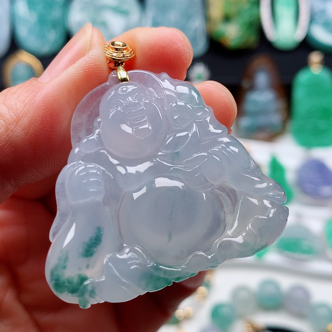 翡翠颈饰未镶嵌冰佛