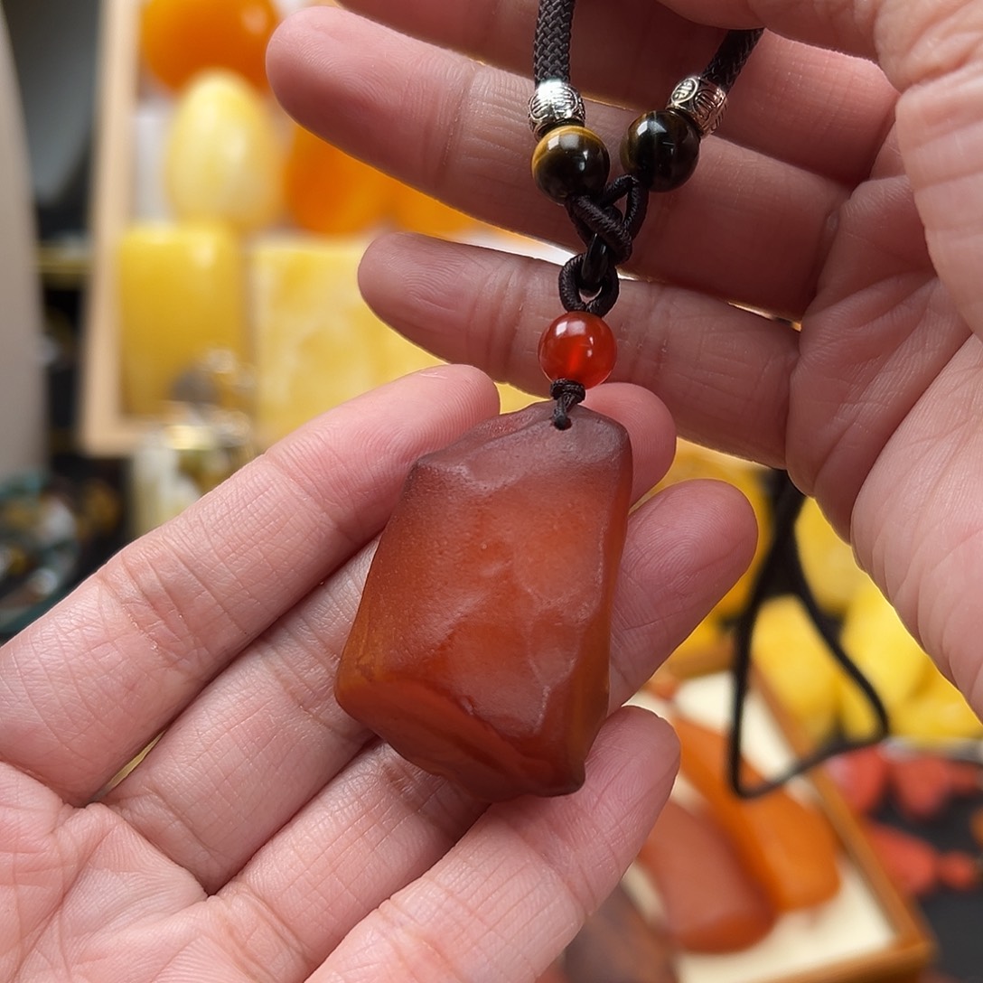 蜜蜡颈饰未镶嵌蜜蜡