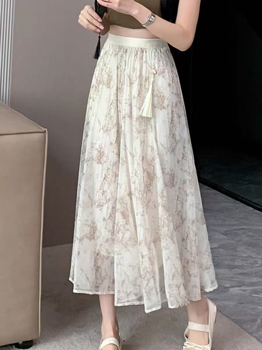 【杭州-意法】nn3549-时尚女装设计感半身裙中长款气质