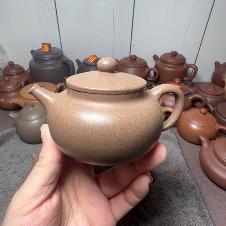 紫砂茶壶瑕疵柿园150cc
