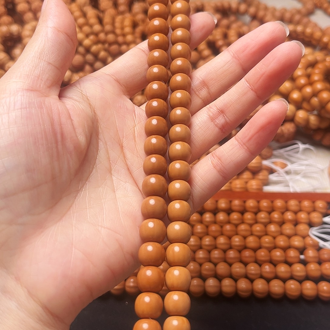 桃核手串走色个别籽油点小老型