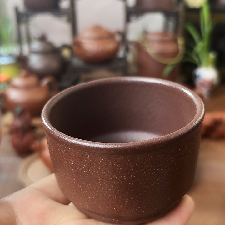 茶杯紫砂汉君杯 底槽清 100cc