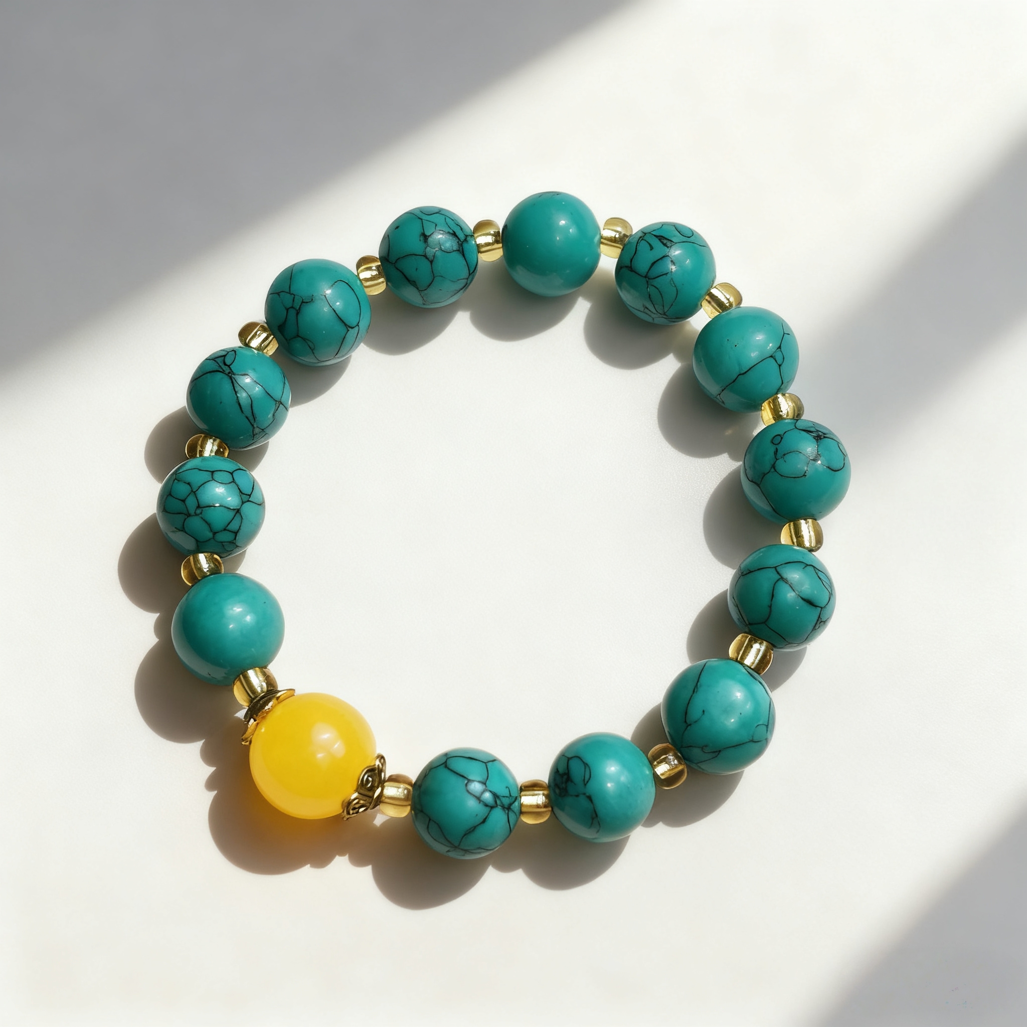 松绿隔珠单圈款 精品手串 无礼盒 多样性发其一 AC 0027