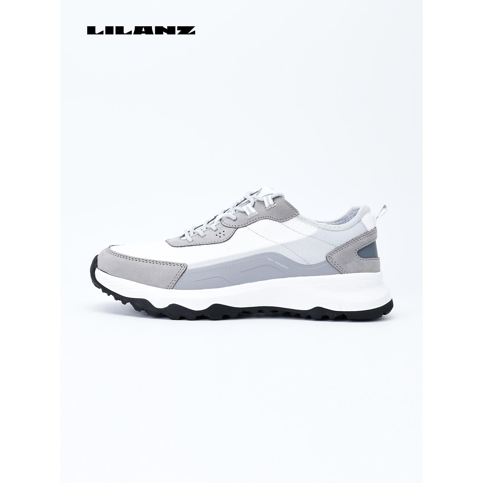 利郎低帮胶粘时尚休闲鞋男士跑步鞋子轻便时尚百搭舒适厚W5XXL311