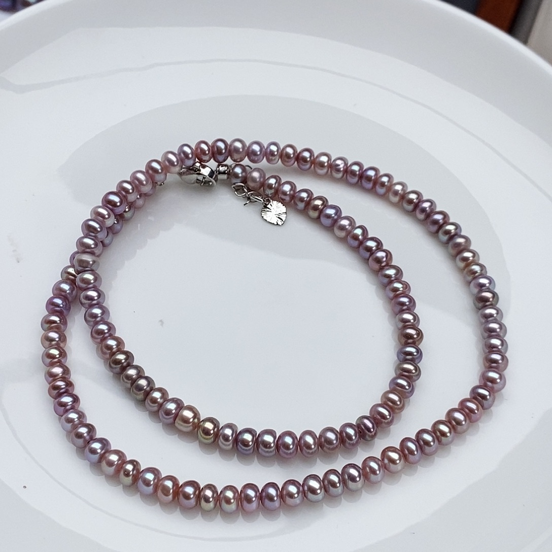 淡水珍珠合金颈饰