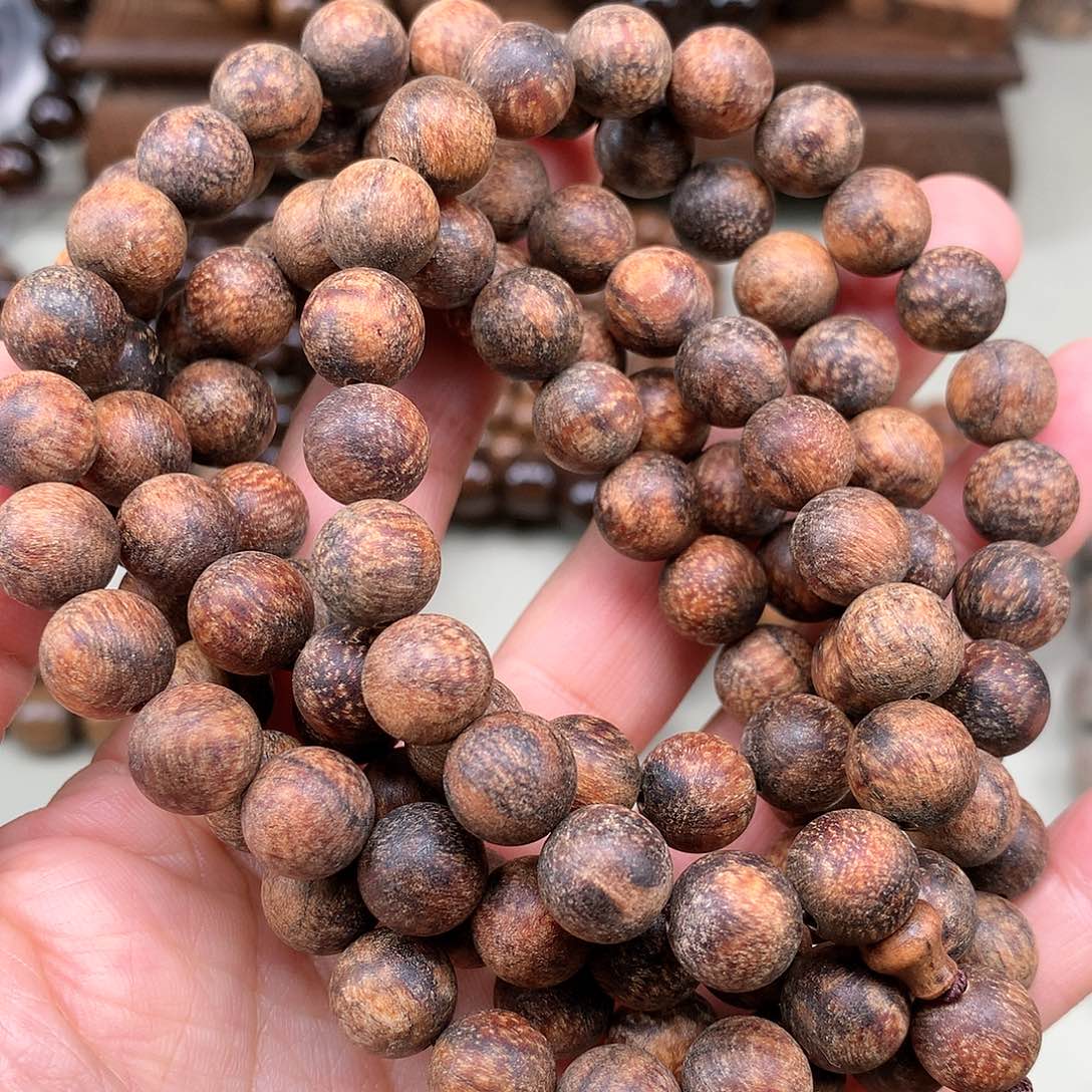 【闪购商品】贡木其他印贡火焰龙1.0*108粗磨