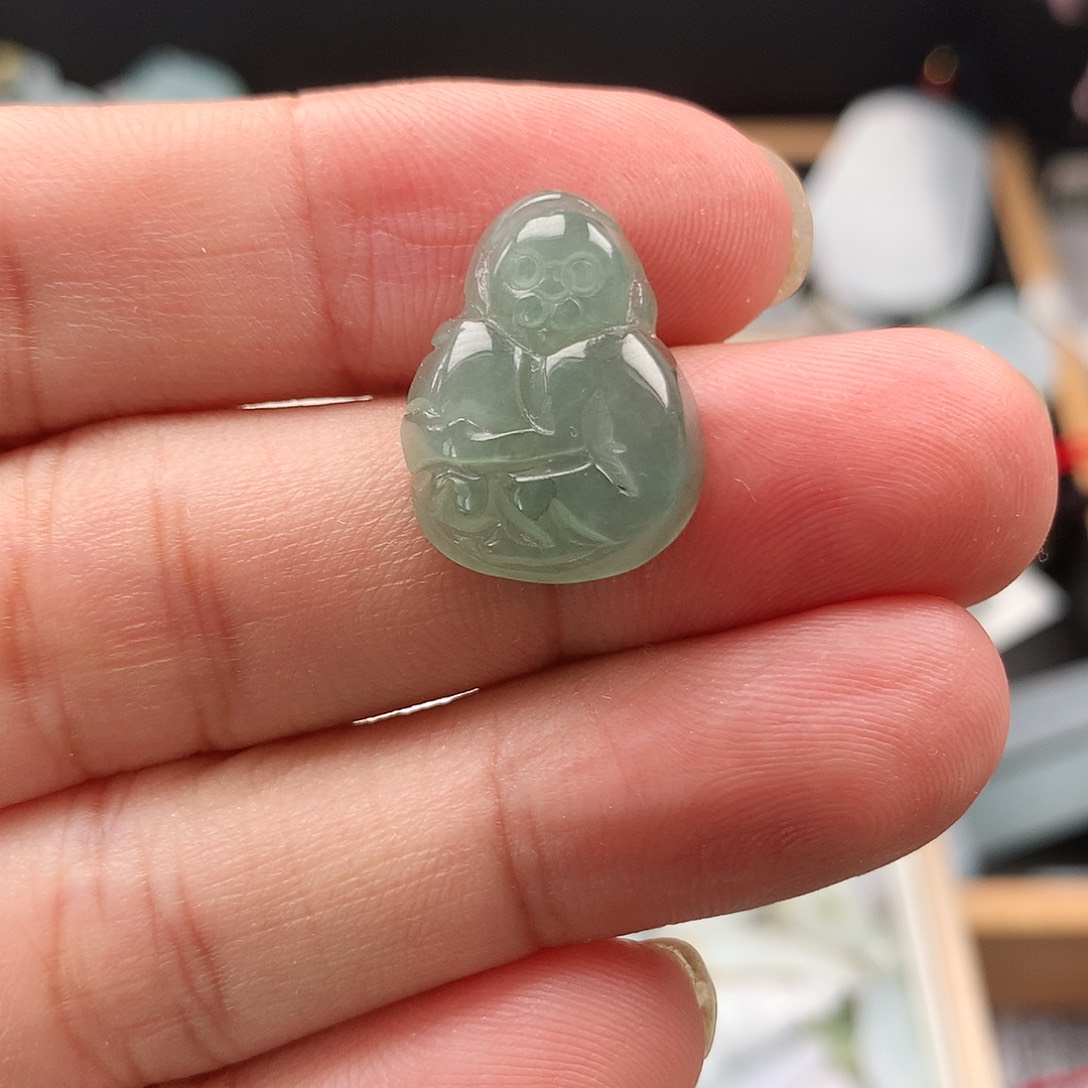 翡翠未镶嵌吊坠(不含链)7猴子