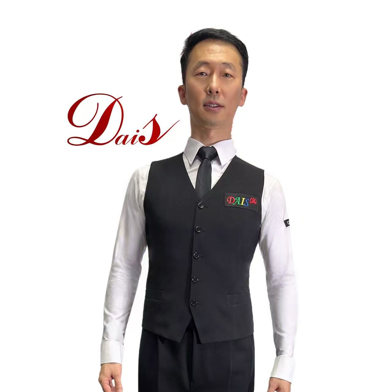 秋季商务刺绣背心可调节工作服修身型伴郎单排扣