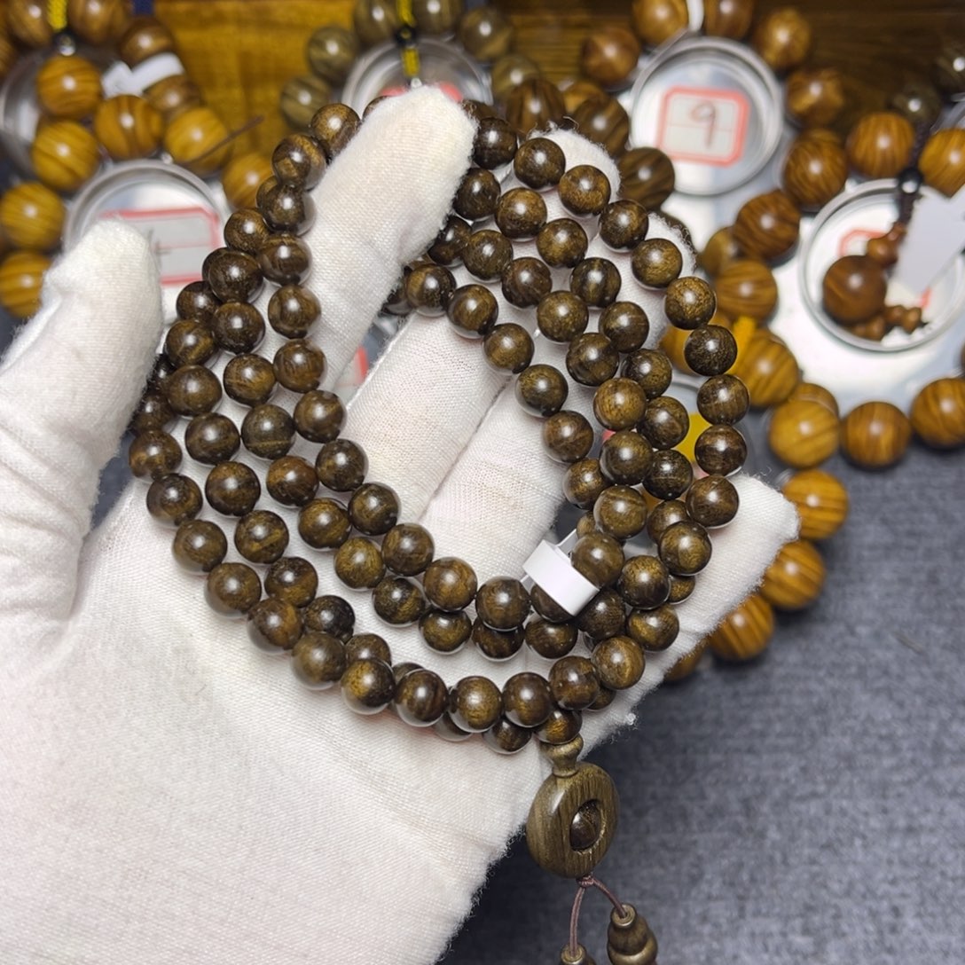 看***的手串/手链楠木（金丝楠）阴沉0.8/108水波135
