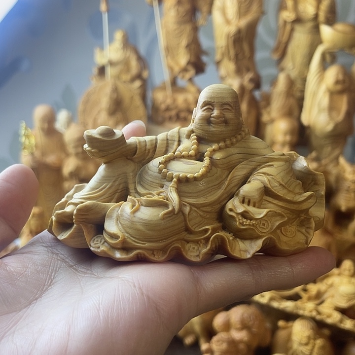 柏木（崖柏）崖柏荷叶弥勒长10公分