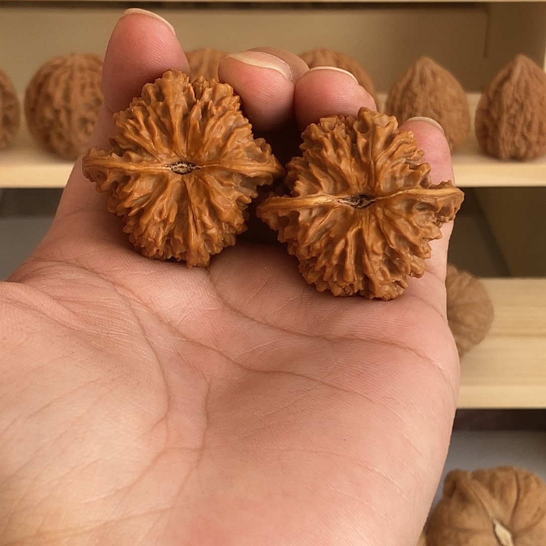 文玩核桃吊坠40尺高桩满天星，全品