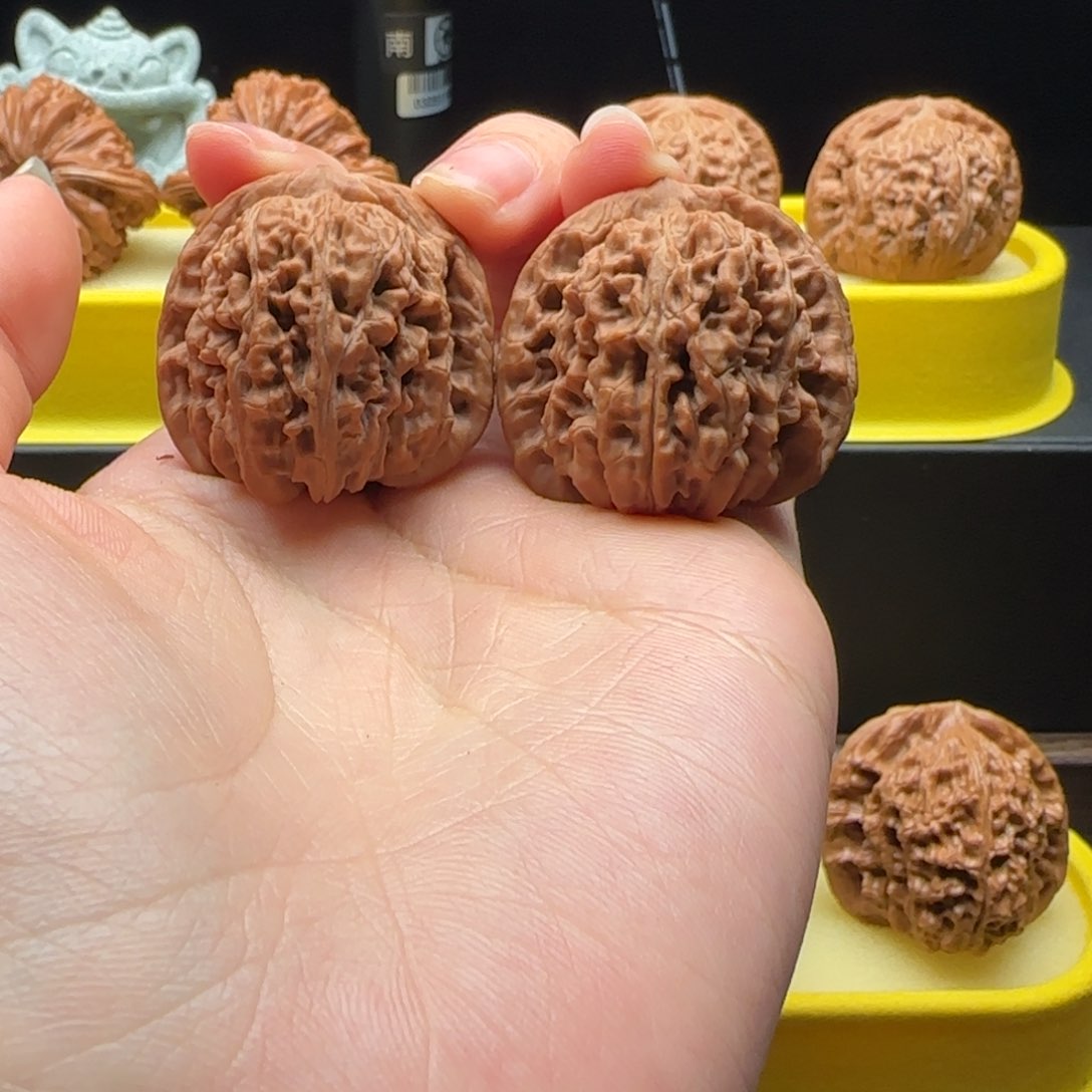 文玩核桃把件36四座楼