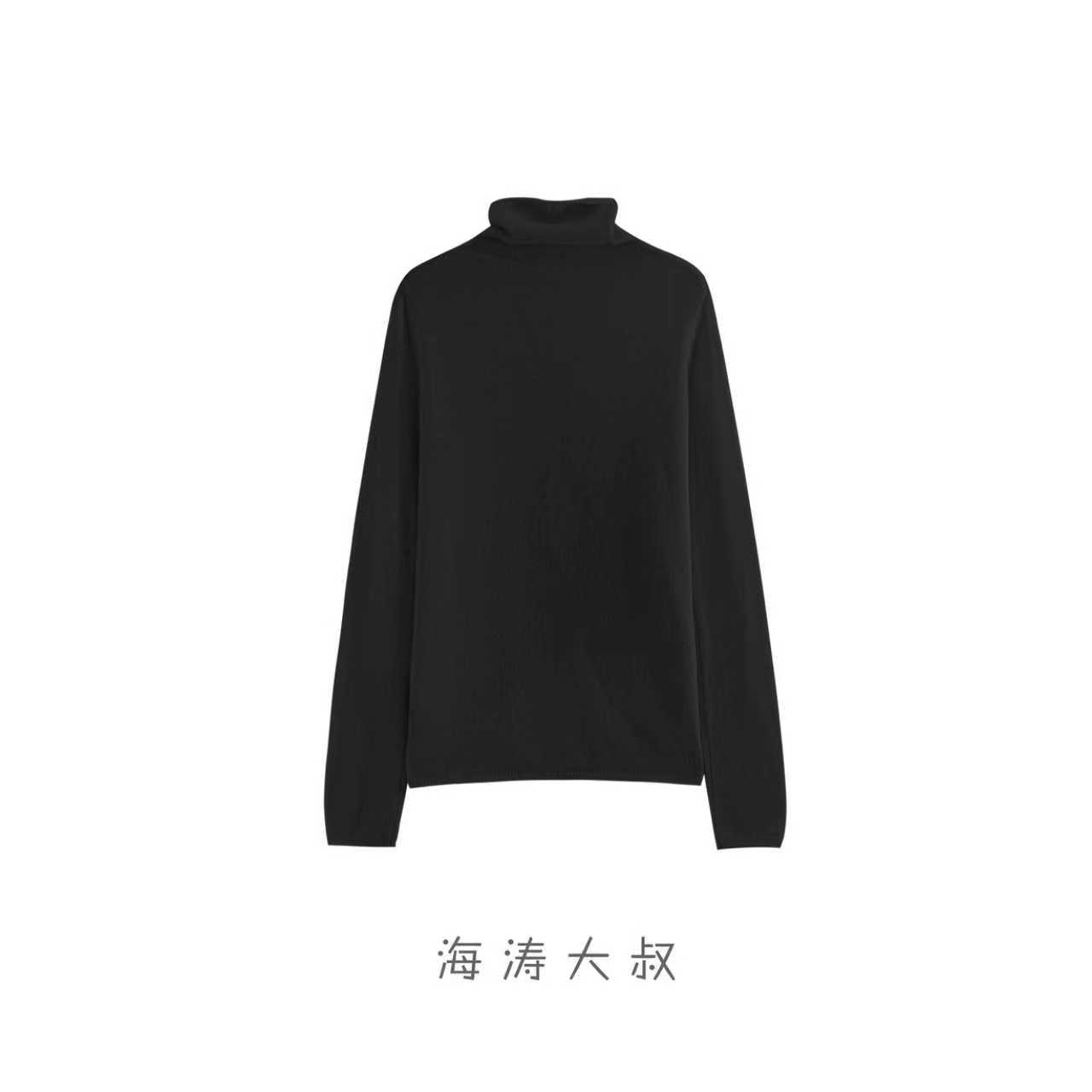 【海涛大叔】150g高定半高领100山羊绒打底衫 