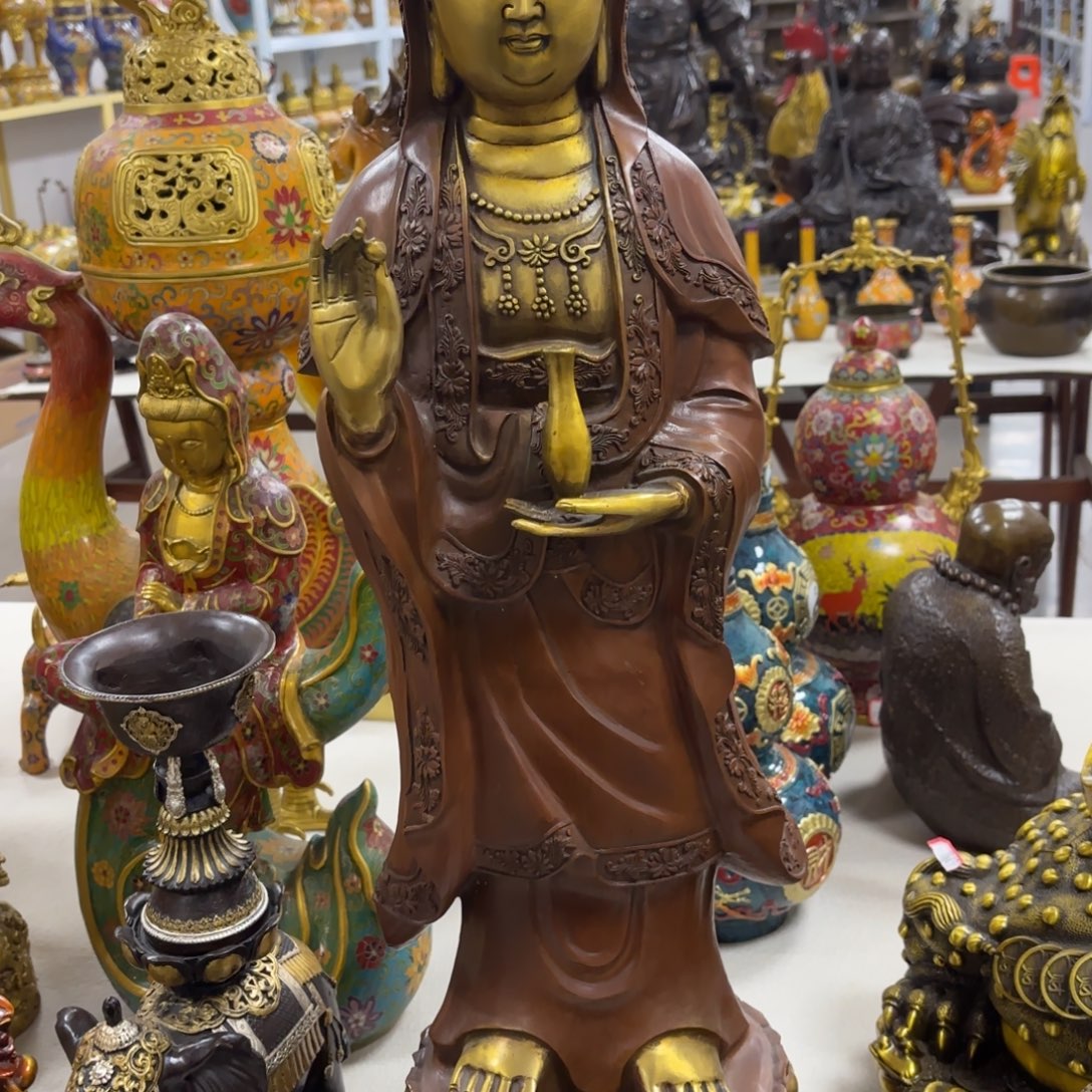 黄铜观音包邮到家了啊