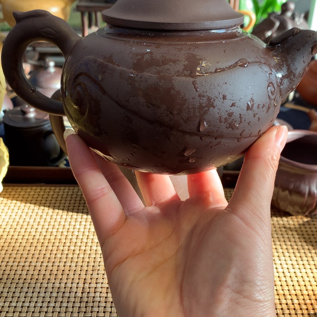 茶壶紫砂宜兴原矿紫泥650cc