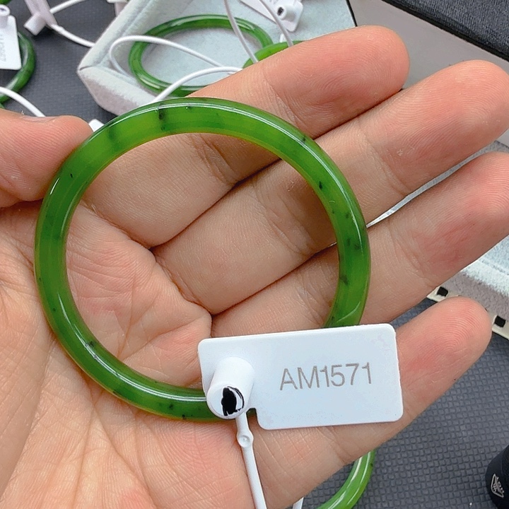 和田玉（碧玉）手镯未镶嵌幸****954