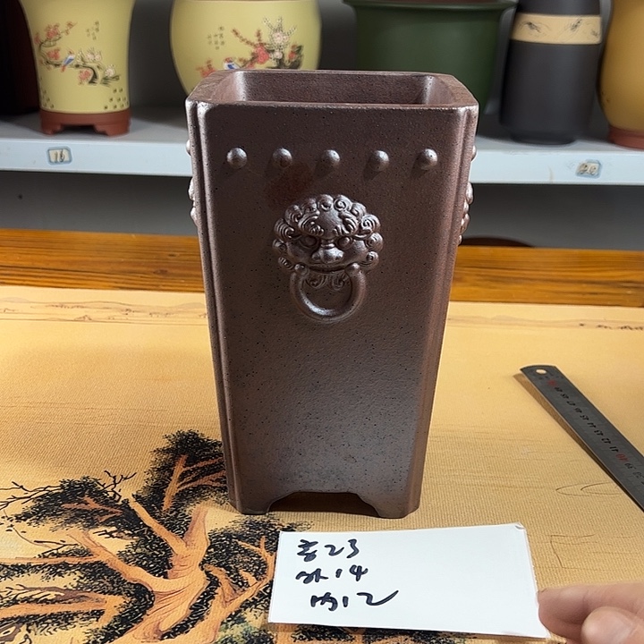 紫砂花盆紫砂兰花盆15