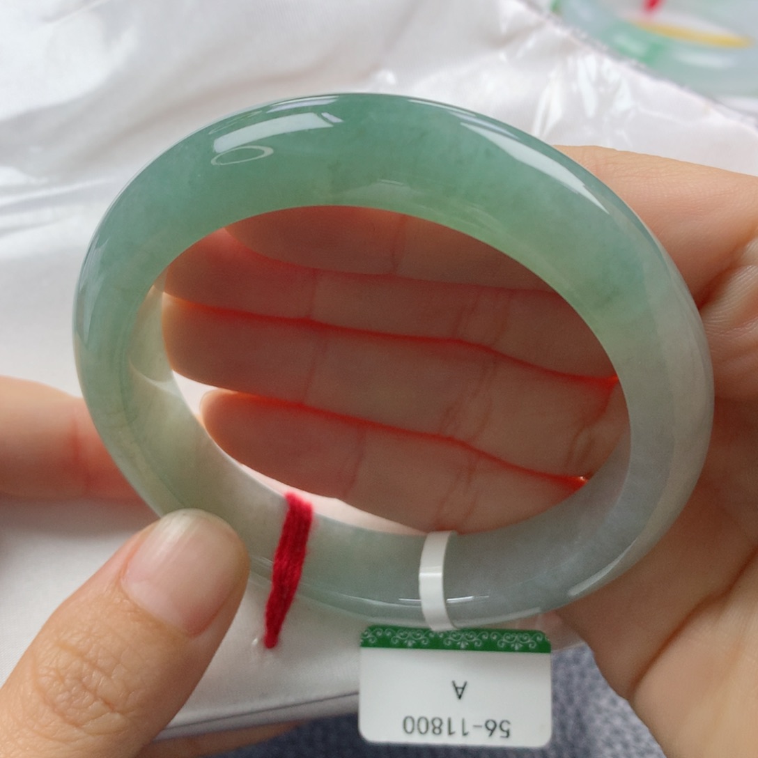 未镶嵌手镯翡翠缅甸天然翡翠A货56.2正