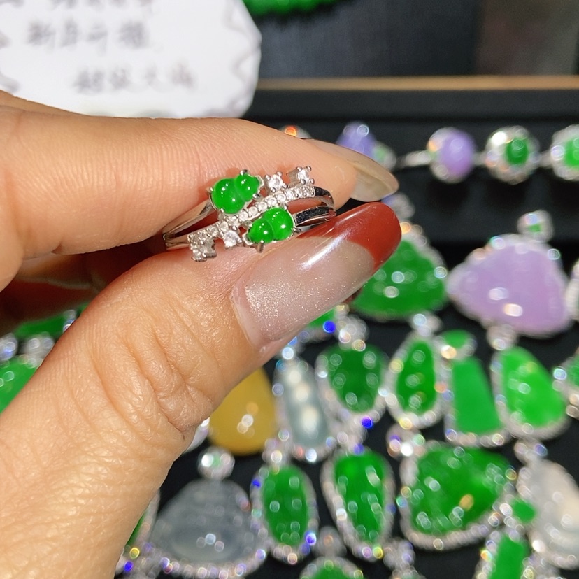 【闪购商品】翡翠戒指未镶嵌天然翡翠