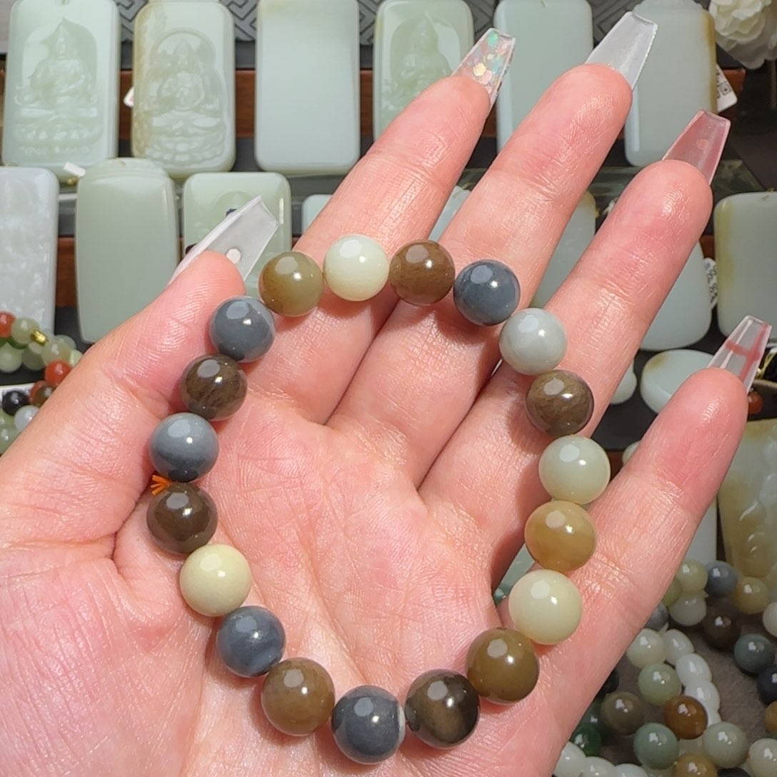 和田玉手链未镶嵌