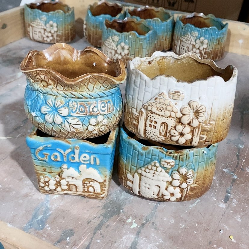 【闪购商品】红陶陶瓷花盆，多肉花盆