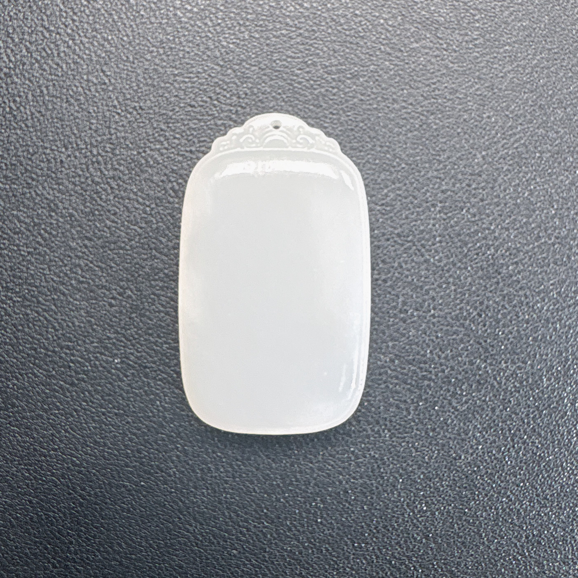 和田玉冰底平安无事牌30×50×11.5