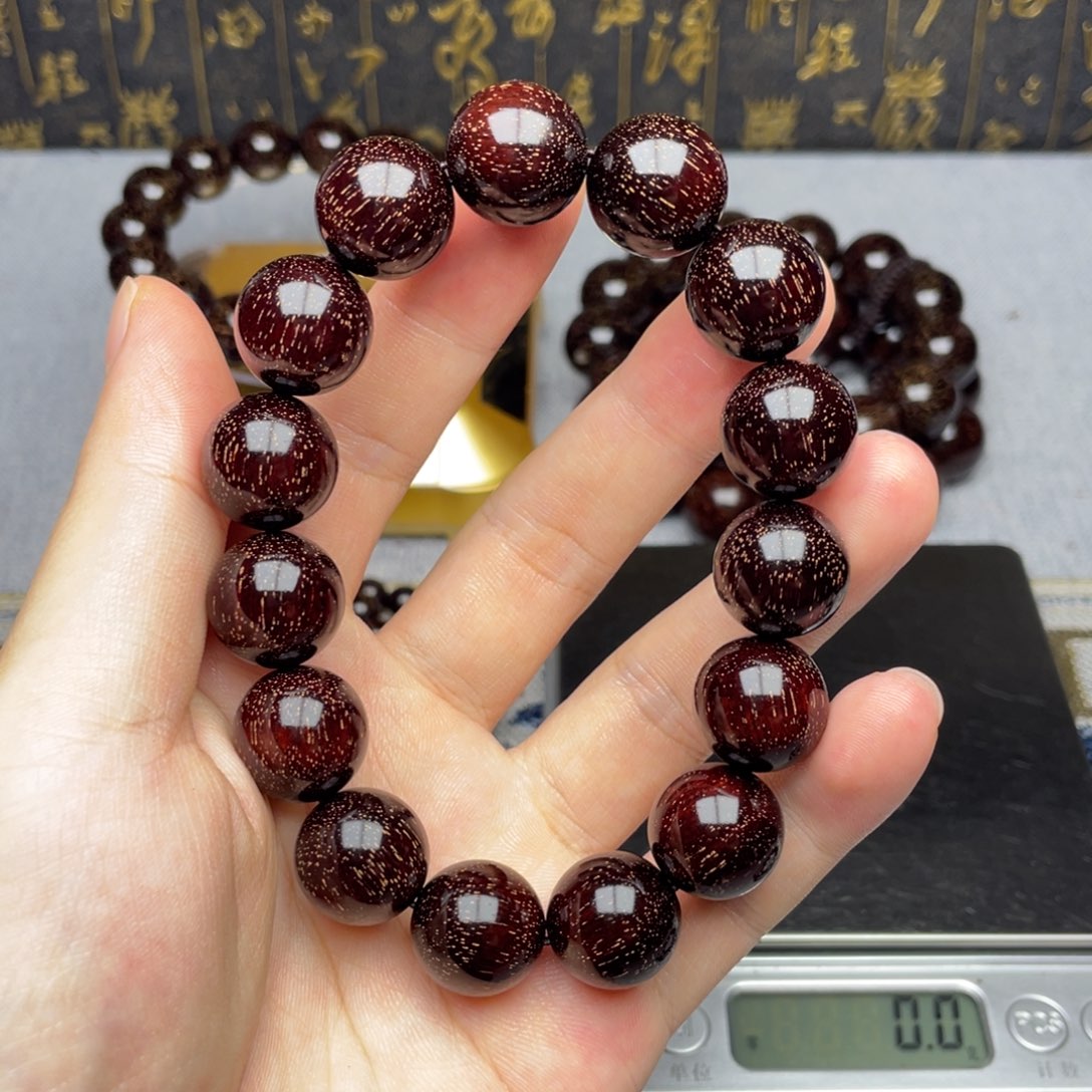 檀香紫檀（小叶紫檀）1.5 小爆满金星