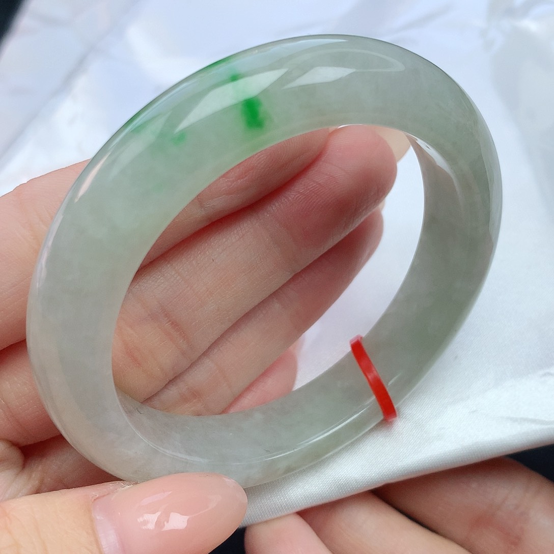 翡翠手镯未镶嵌53圈口880387