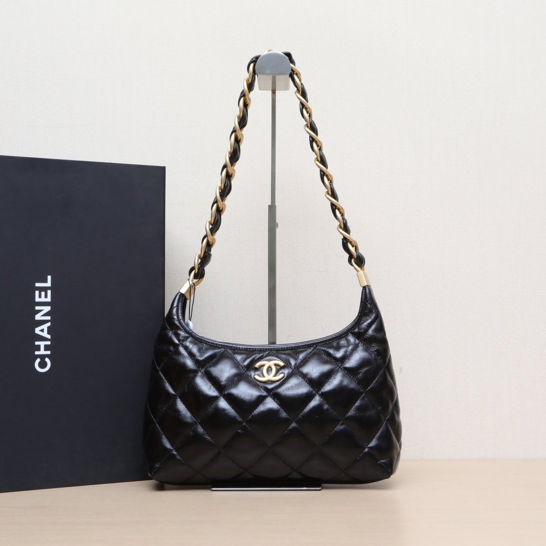 99新 Chanel/香奈儿 【小花念念】24A嬉皮包 中号 芯片开 